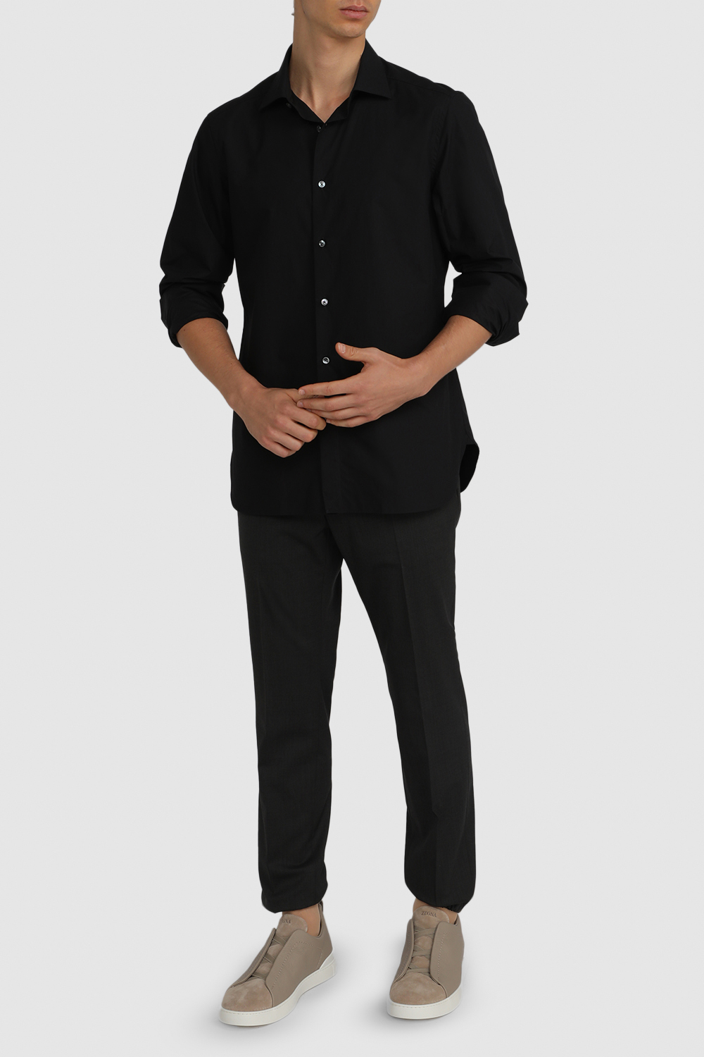 מכנסיים ארוכים שחורים